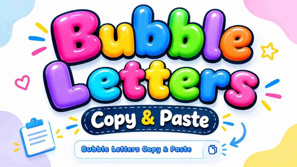Bubble Letters Copy & Paste